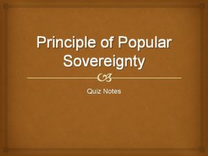 Popular sovereignty