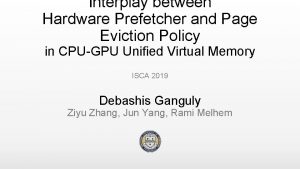 Interplay between Hardware Prefetcher and Page Eviction Policy