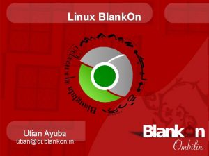 Blank on linux