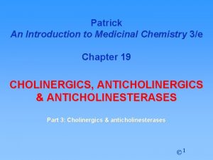 Patrick An Introduction to Medicinal Chemistry 3e Chapter