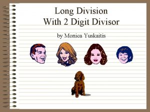 Division with two digit divisors