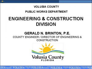 Volusia county road projects