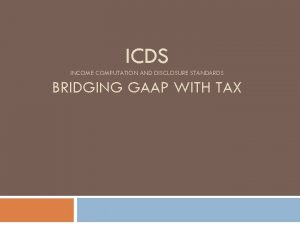 Icds on revenue recognition