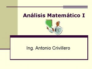 Anlisis Matemtico I Ing Antonio Crivillero Men Principal