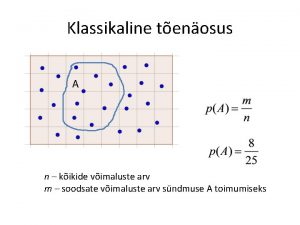 Klassikaline tenosus A n kikide vimaluste arv m