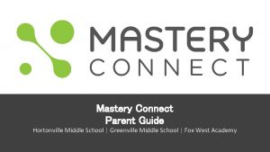 Mastery connect code