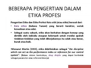 Etika dalam keluarga