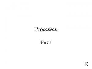 Processes Part 4 Processes Part 4 In Part