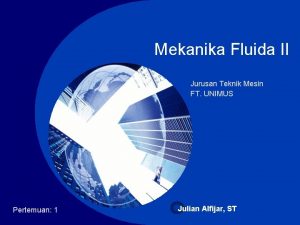 Mekanika fluida teknik mesin
