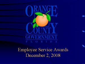 Employee Service Awards December 2 2008 Board of
