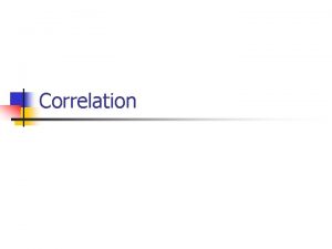 Interprétation de coefficient de corrélation