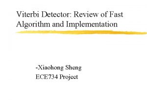 Viterbi algorithm