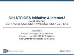 Nih strides