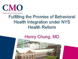 Fulfilling the Promise of Behavioral Health Integration under