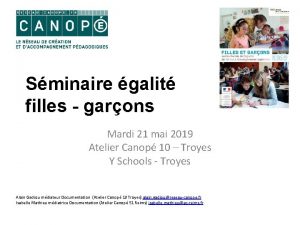 Sminaire galit filles garons Mardi 21 mai 2019