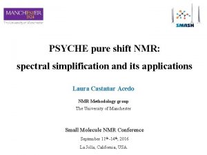 Pure shift nmr Pure shift nmr