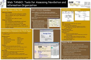 Web TANGO Tools for Assessing Navi Gation and