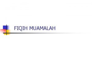 FIQIH MUAMALAH Bab 2 RIBA Sejarah Riba n