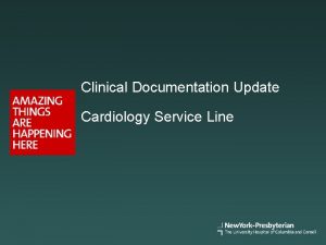 Clinical documentation improvement for cardiology