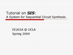 Sis tutorial