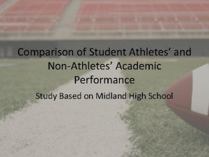 Athletes vs non athletes academic performance