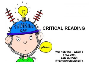 CRITICAL READING WSI NSE 11 A WEEK 6