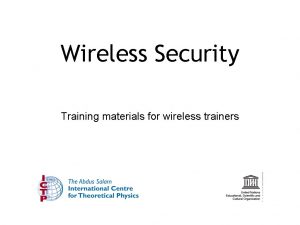 Wireless security training