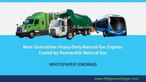 Next Generation HeavyDuty Natural Gas Engines Fueled by