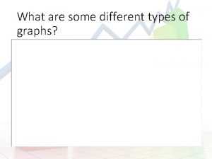 What are some different types of graphs What