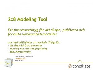 2c8 modeling tool
