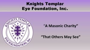 Knights templar foundation