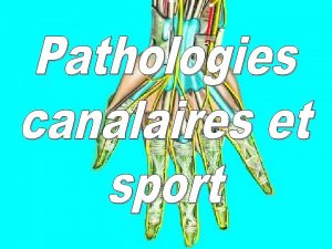 Neuropathies canalaires et microtraumatiques Le syndrome canalaire correspond