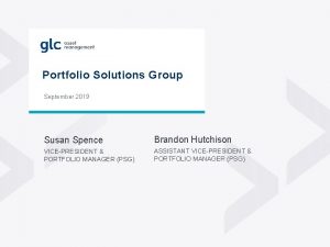 Portfolio solutions group