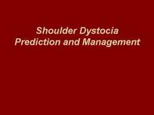 Helper mnemonic shoulder dystocia