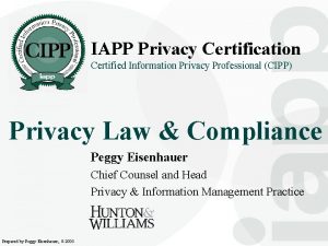 IAPP Privacy Certification Certified Information Privacy Professional CIPP