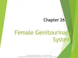 Chapter 26 Female Genitourinary System Copyright 2016 by