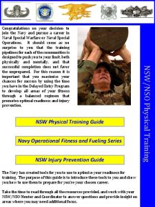 Navy special warfare physical training guide Navy special warfare physical training guide
