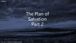Plan of salvation diagram