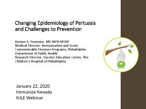 Changing Epidemiology of Pertussis and Challenges to Prevention