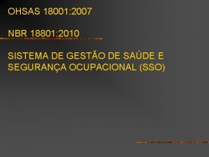 Ohsas 18801