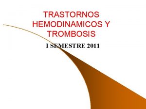 Triada virchow trombosis