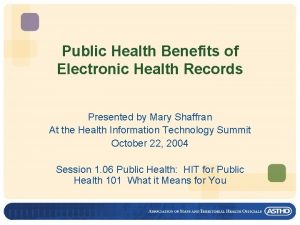 Electronic medical records