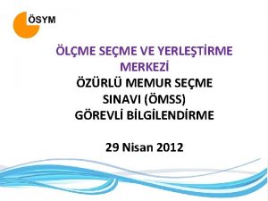 LME SEME VE YERLETRME MERKEZ ZRL MEMUR SEME