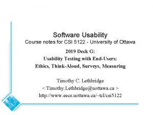 Software engineering uottawa course sequence