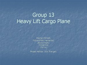 Cargo plane airfoil