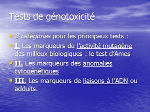 Test d'ames