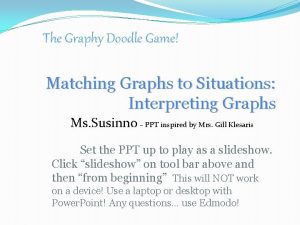 The Graphy Doodle Game Matching Graphs to Situations