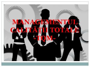 Managementul calitatii totale