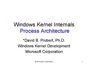 Windows kernel architecture