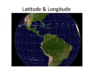 The meeting of longitude and latitude lines